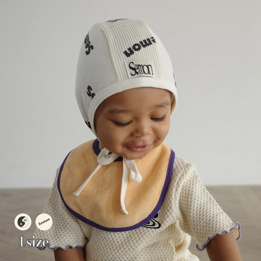 WAFFLE PRINT BONNET