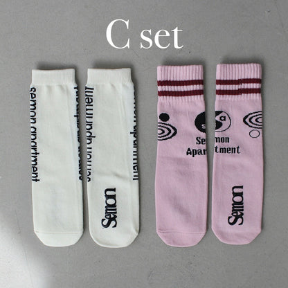 2SET HIGH SOCKS