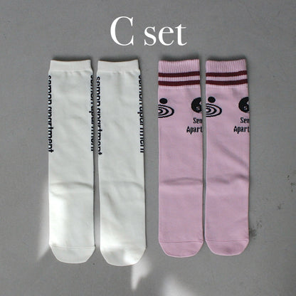 2SET HIGH SOCKS