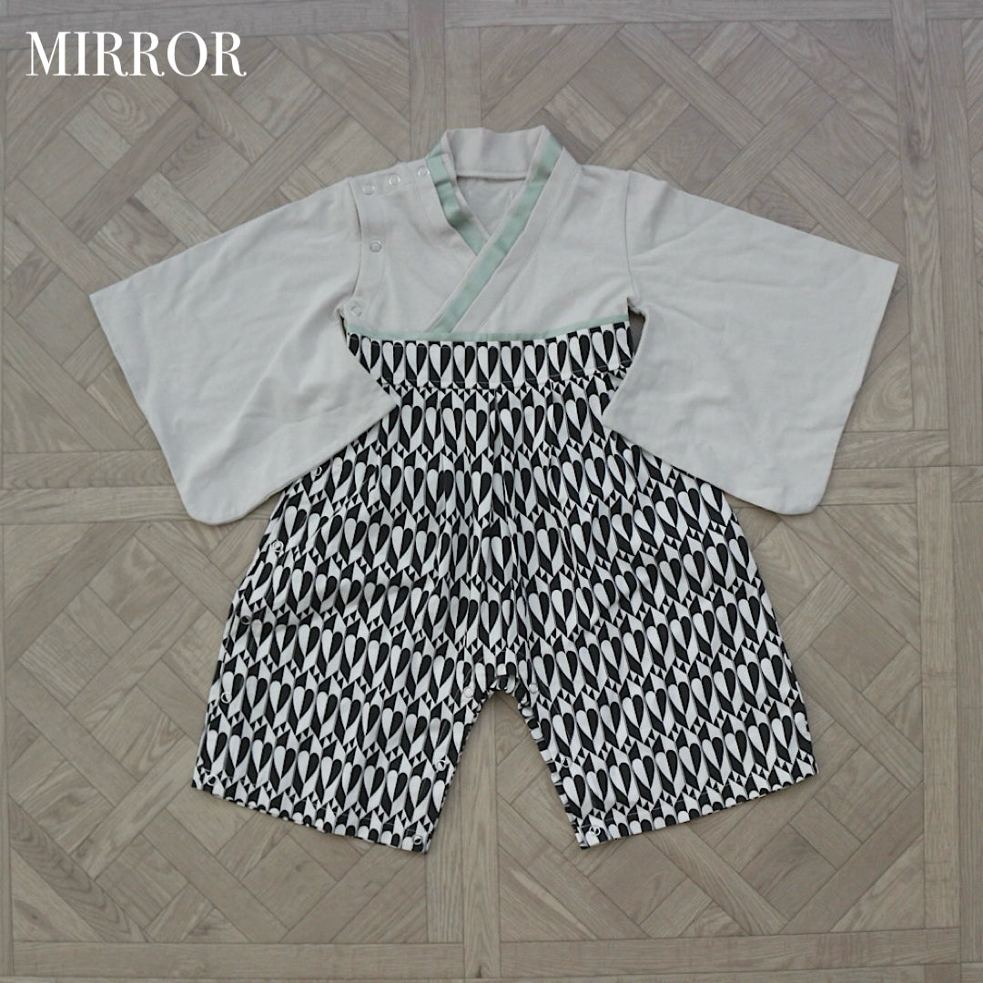 【ご注文から2週間以内でお届け】PATTERN HAKAMA ROMPERS