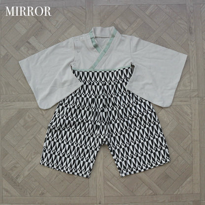 【ご注文から2週間以内でお届け】PATTERN HAKAMA ROMPERS