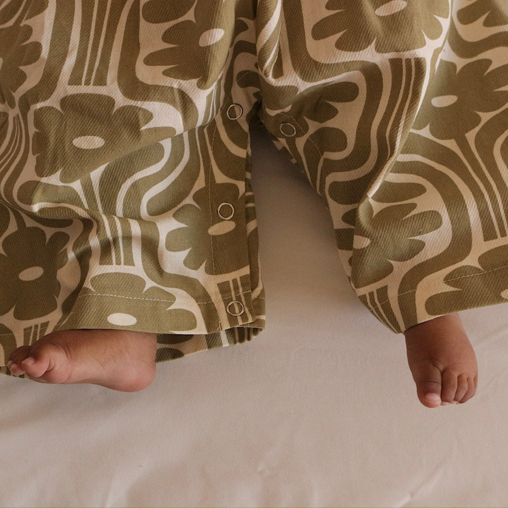 【ご注文から2週間以内でお届け】PATTERN HAKAMA ROMPERS
