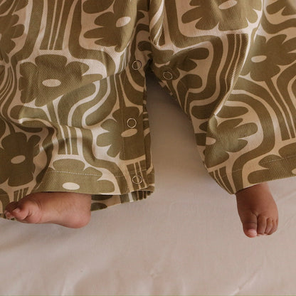 【ご注文から2週間以内でお届け】PATTERN HAKAMA ROMPERS