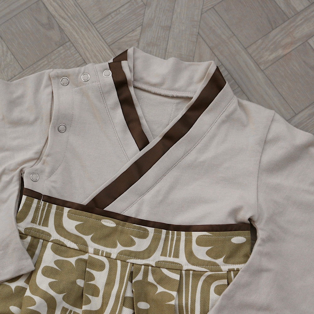 【ご注文から2週間以内でお届け】PATTERN HAKAMA ROMPERS