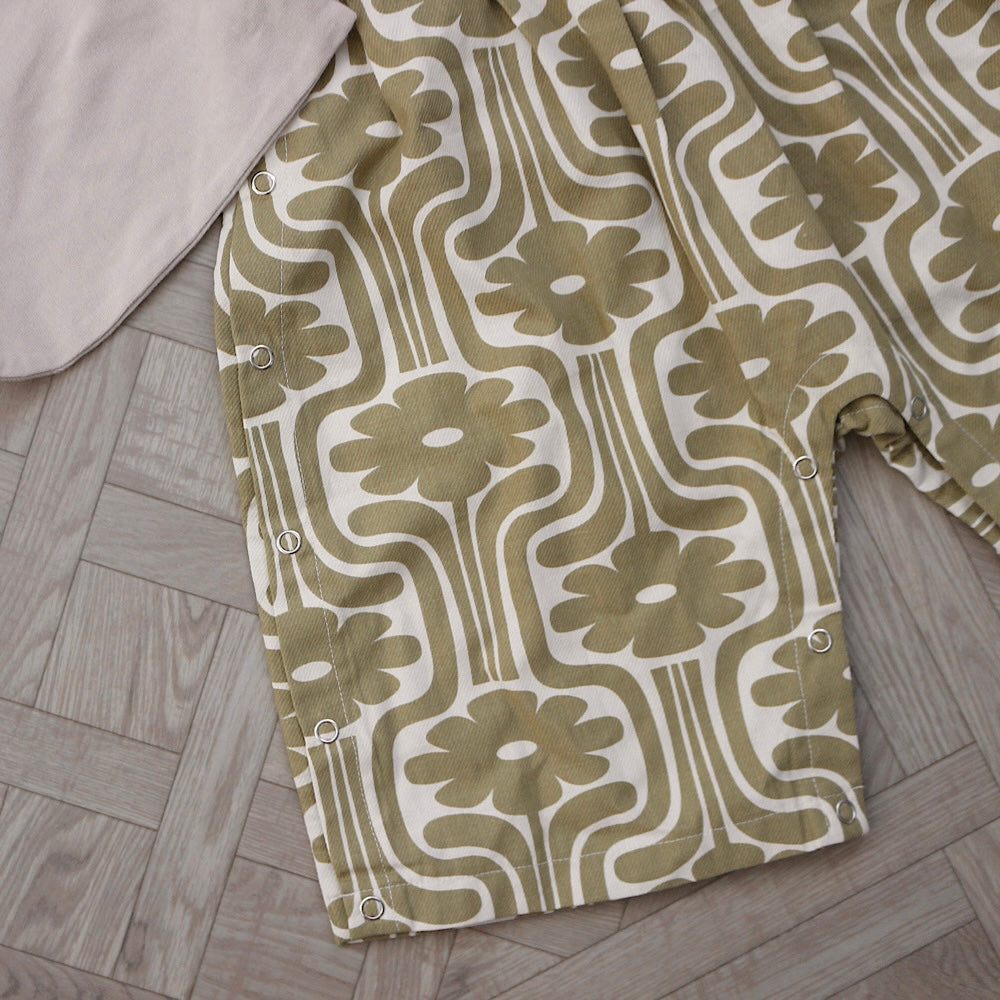 【ご注文から2週間以内でお届け】PATTERN HAKAMA ROMPERS