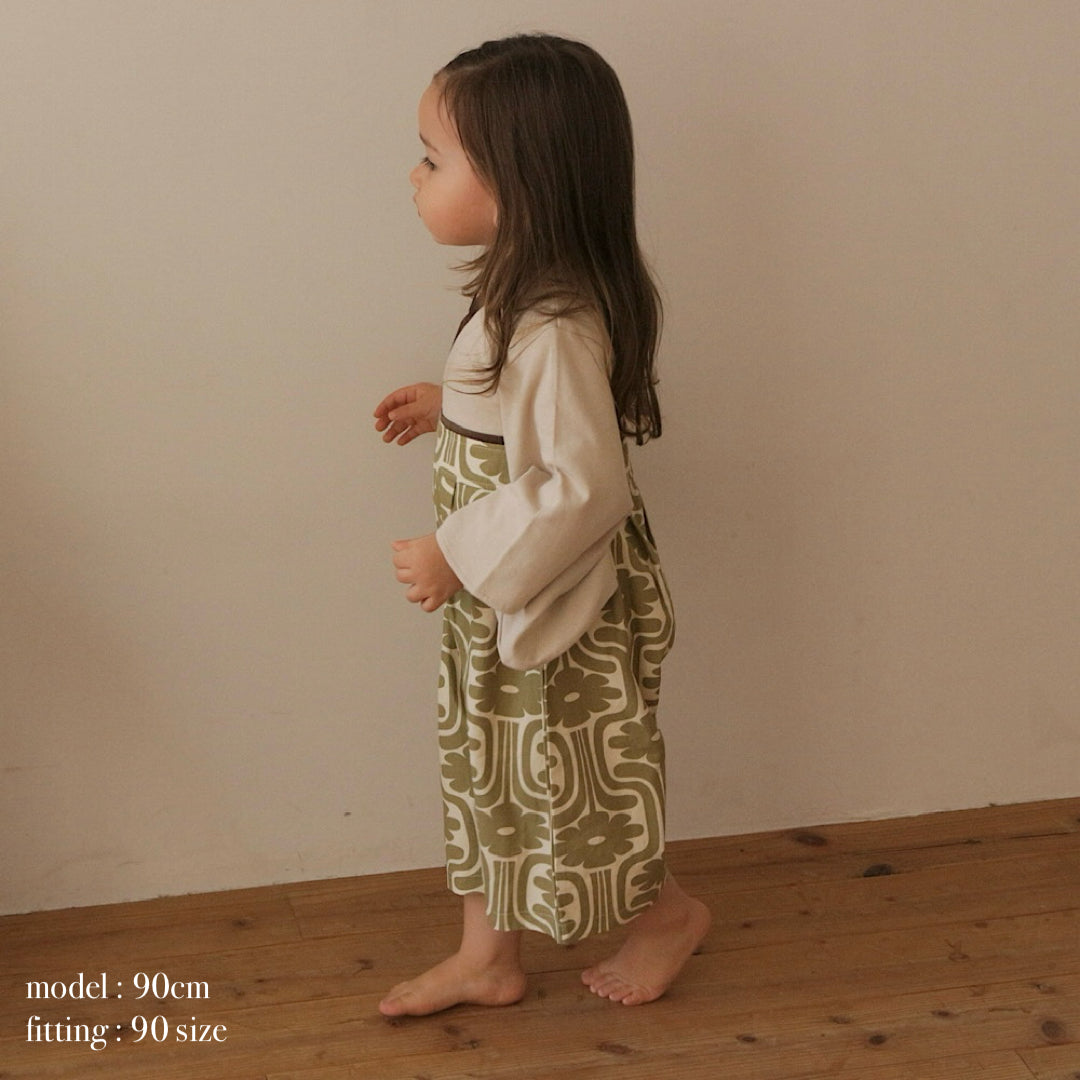 【ご注文から2週間以内でお届け】PATTERN HAKAMA ROMPERS