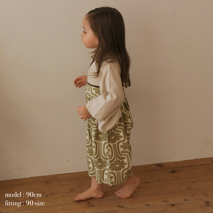 【ご注文から2週間以内でお届け】PATTERN HAKAMA ROMPERS