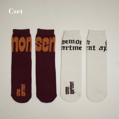 26SS 2SET HIGH SOCKS