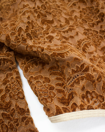 Velour Lace Bodysuit Top