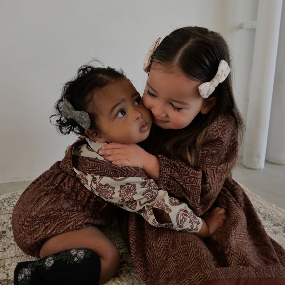 HERRINGDONE TWEED DRESS