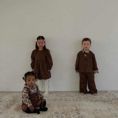 HERRINGDONE TWEED DRESS