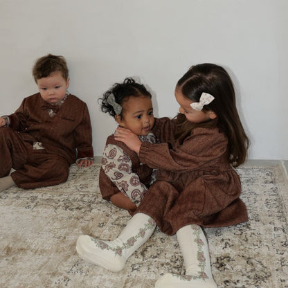 HERRINGDONE TWEED DRESS