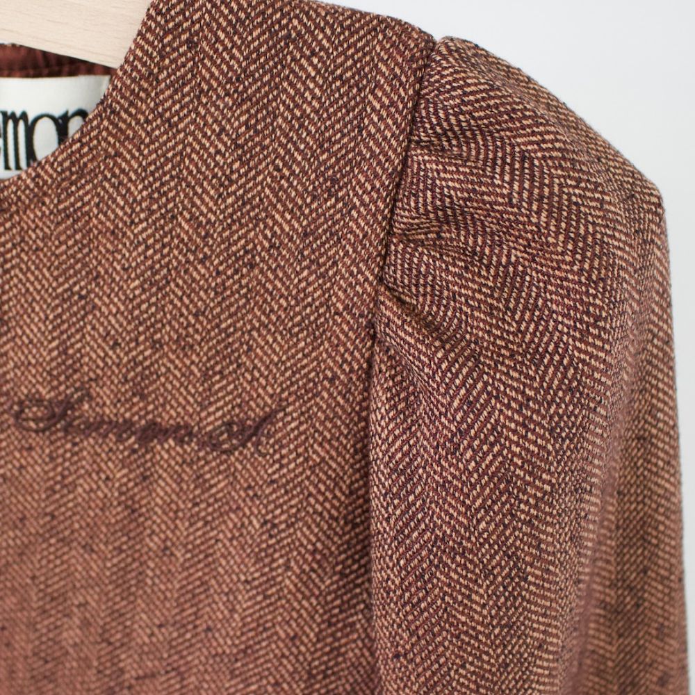 HERRINGDONE TWEED DRESS