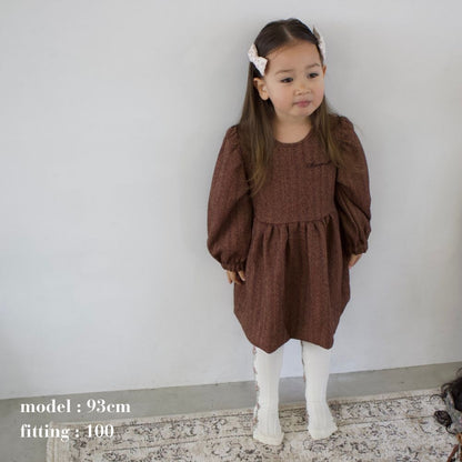 HERRINGDONE TWEED DRESS