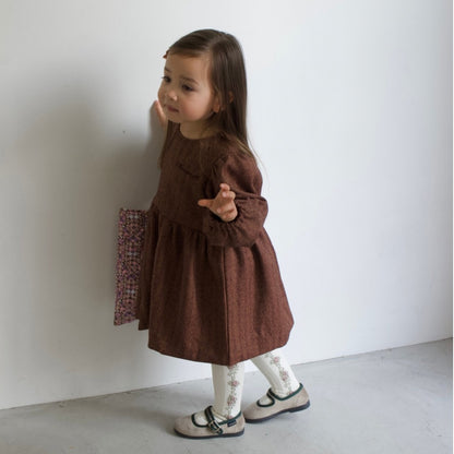 HERRINGDONE TWEED DRESS