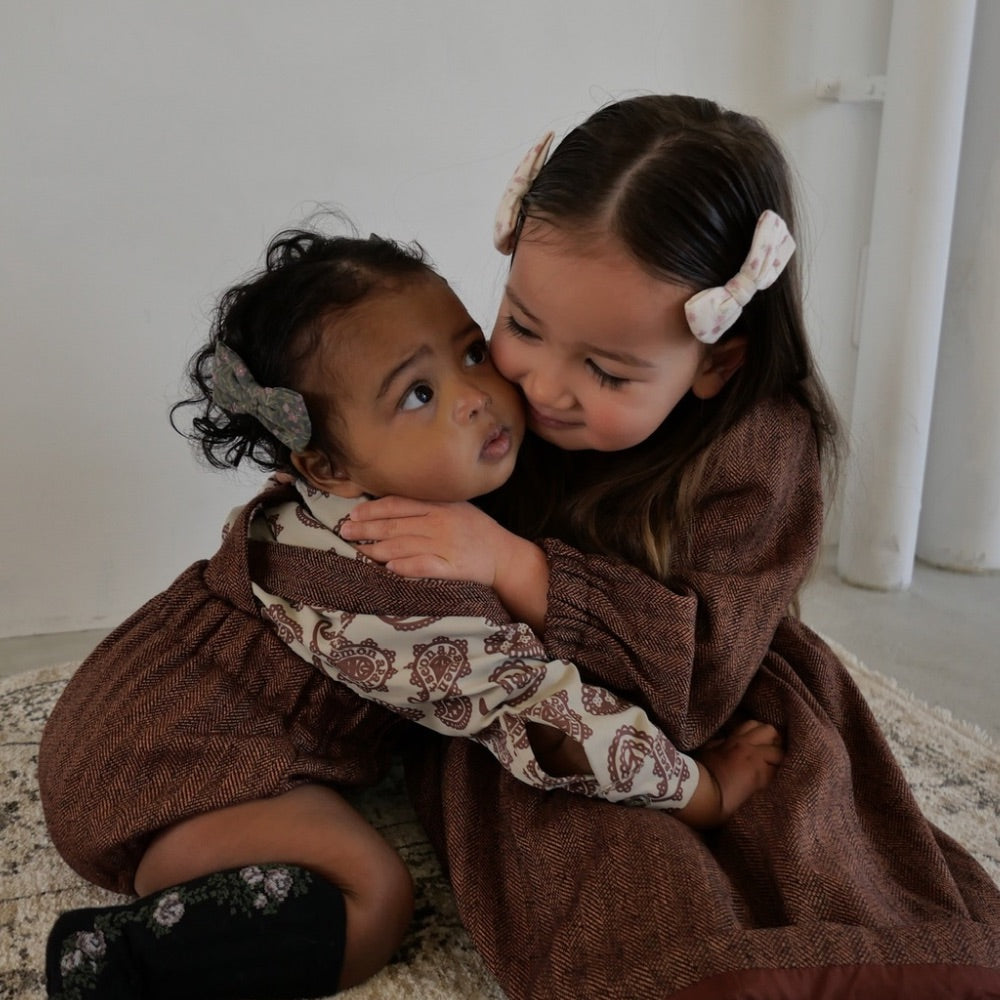 PAISLEY SHIRT ROMPERS