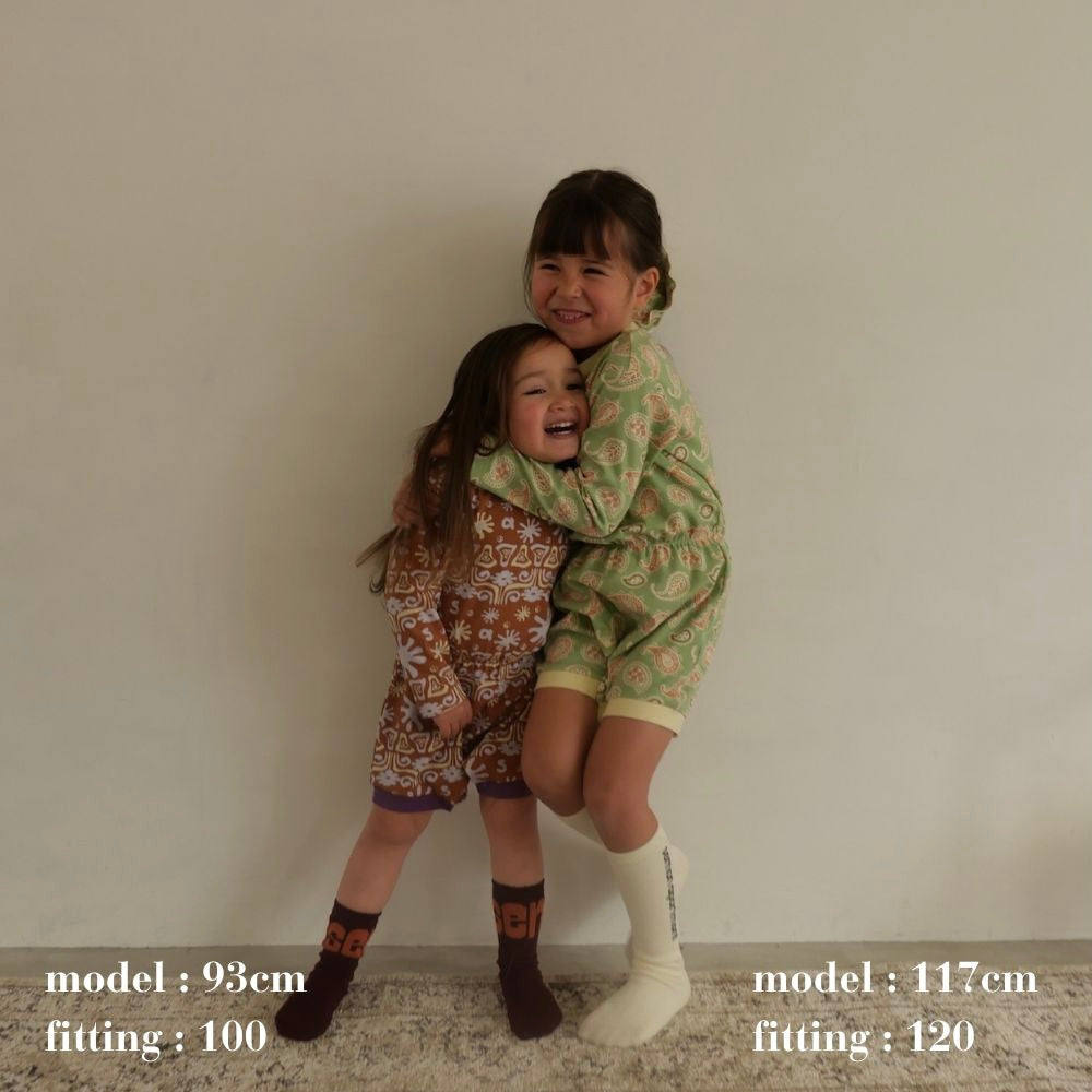 26SS NEW PATTERN HALF ROMPERS