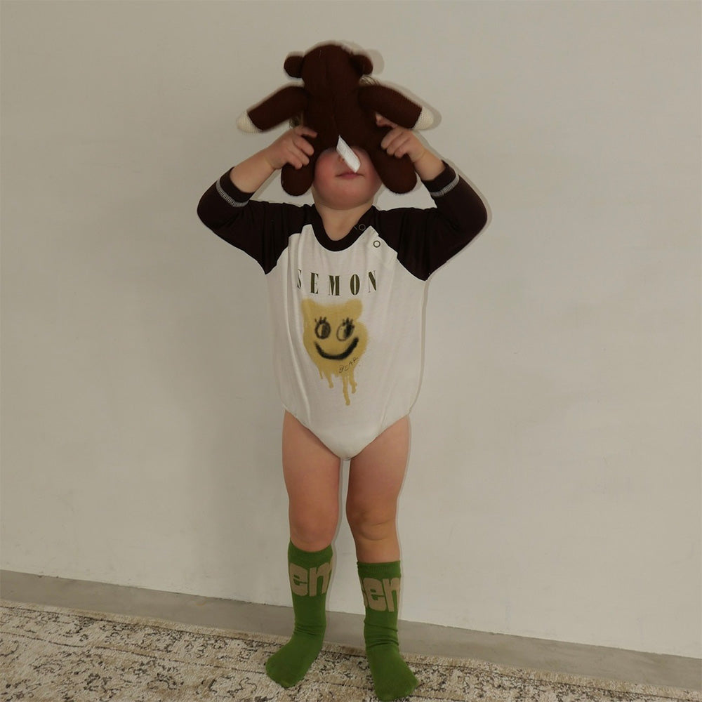 PRINTED RAGLAN ROMPERS