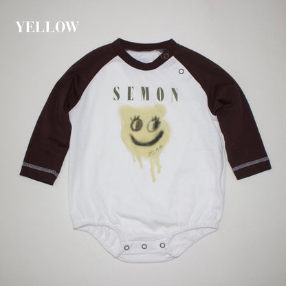 PRINTED RAGLAN ROMPERS