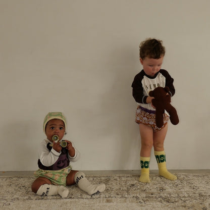 PRINTED RAGLAN ROMPERS