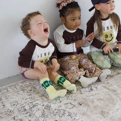 PRINTED RAGLAN ROMPERS