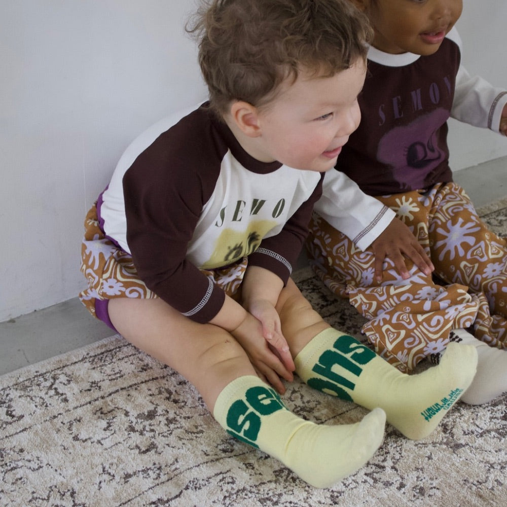 PRINTED RAGLAN ROMPERS