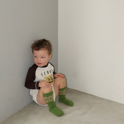 PRINTED RAGLAN ROMPERS