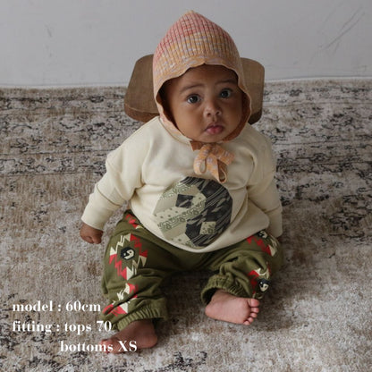 PATCHWORK YINGYANG SWEAT TOPS