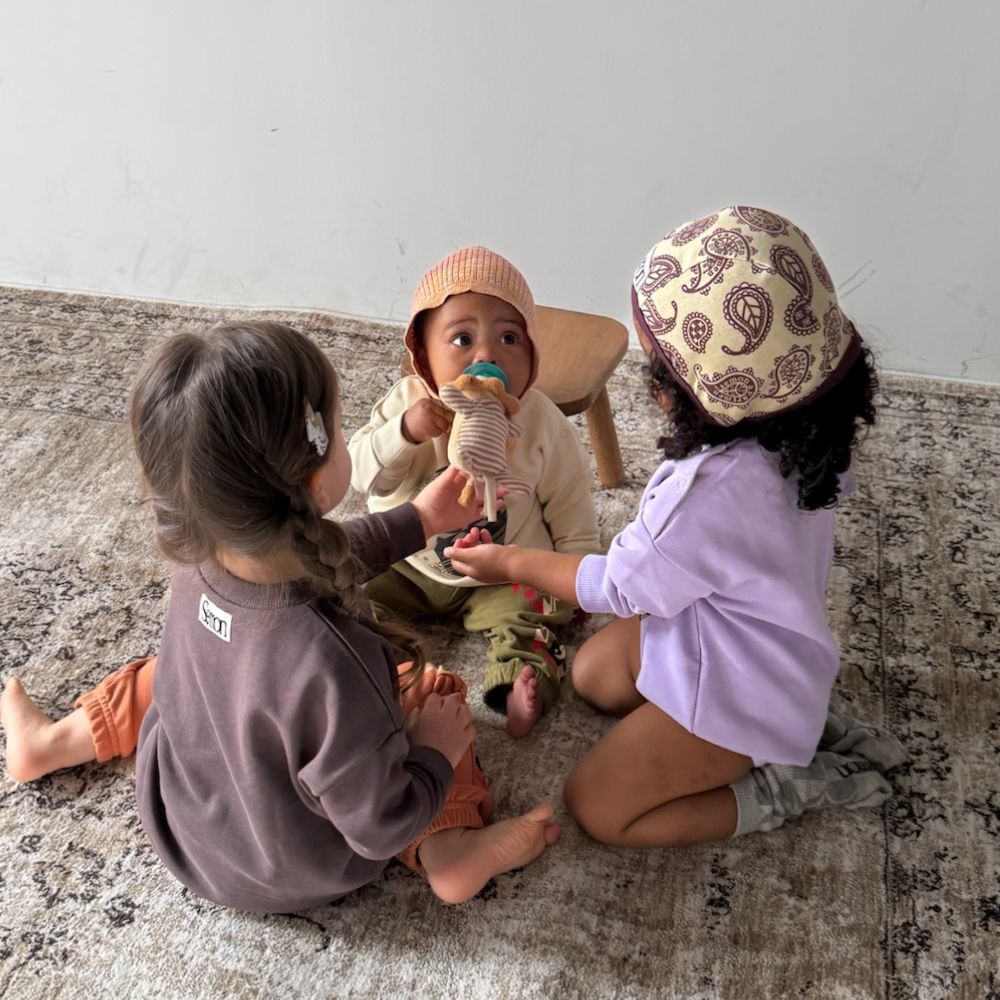 PATCHWORK YINGYANG SWEAT TOPS