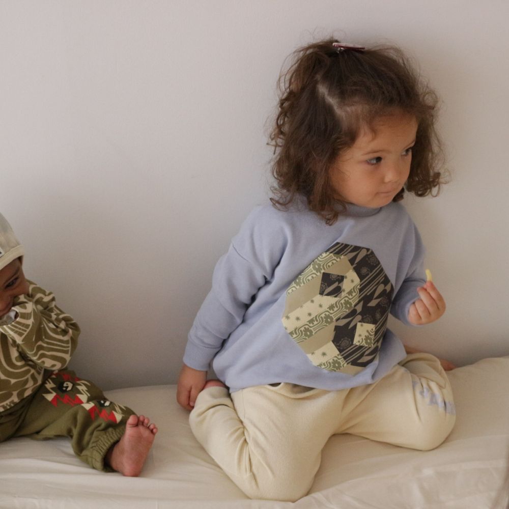 PATCHWORK YINGYANG SWEAT TOPS