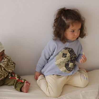 PATCHWORK YINGYANG SWEAT TOPS