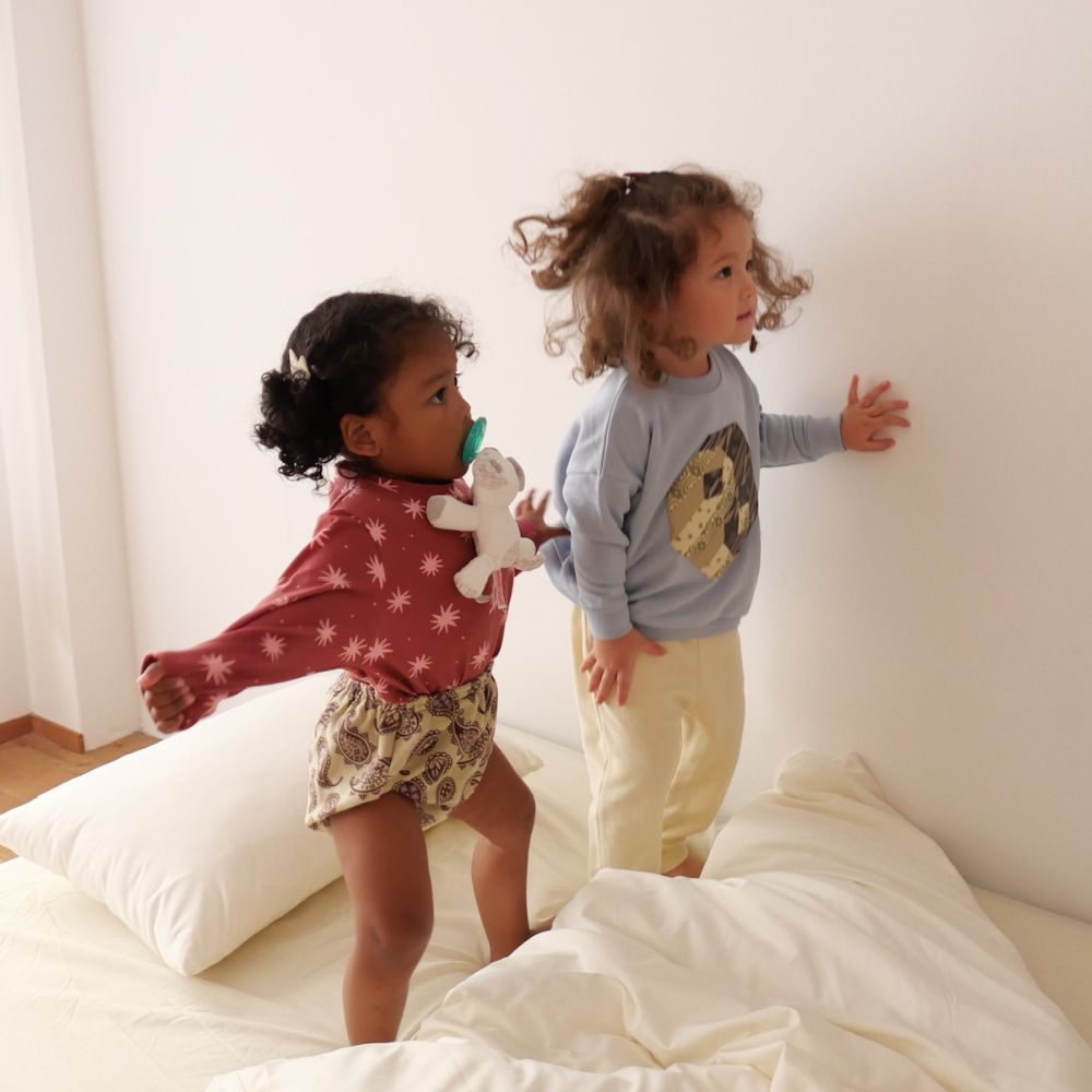 PATCHWORK YINGYANG SWEAT TOPS