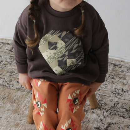 PATCHWORK YINGYANG SWEAT TOPS