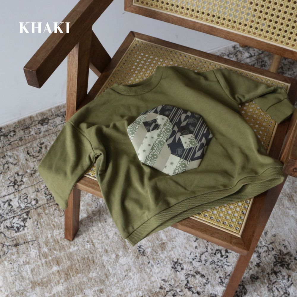 PATCHWORK YINGYANG SWEAT TOPS