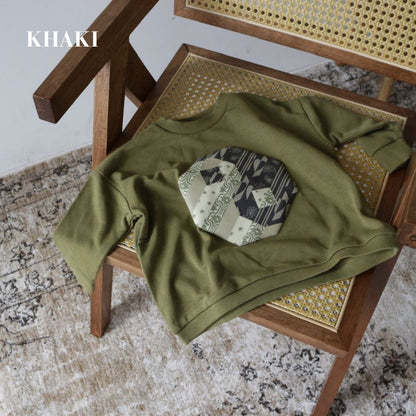 PATCHWORK YINGYANG SWEAT TOPS