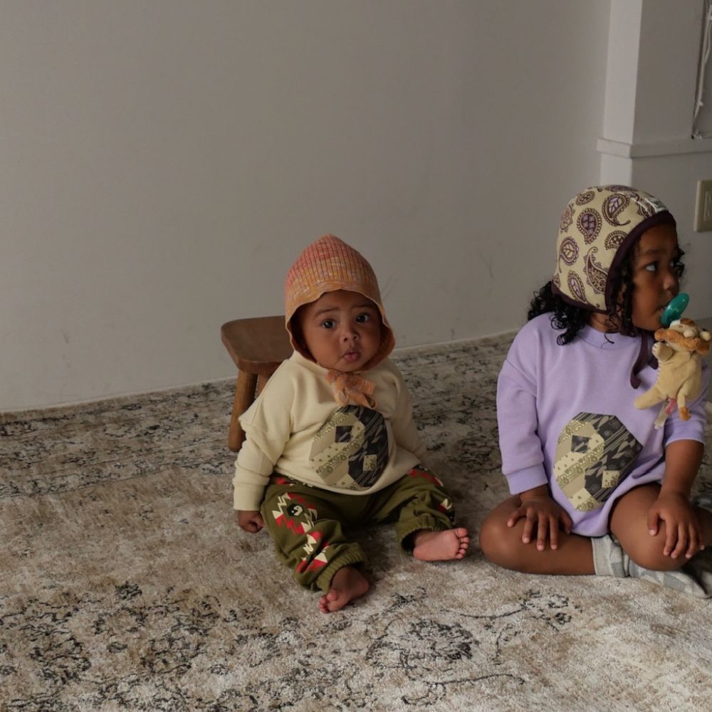 PATCHWORK YINGYANG SWEAT TOPS