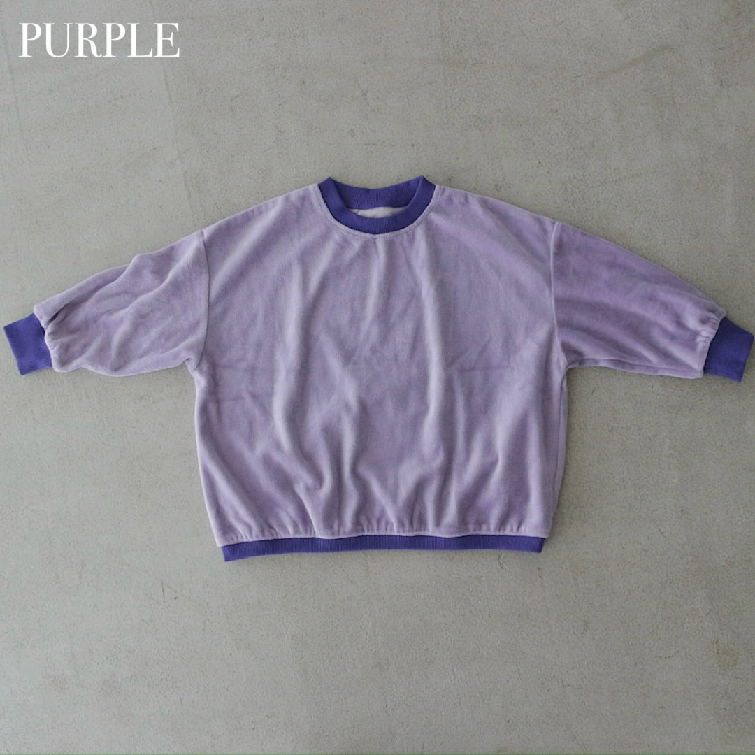 Velour Long Sleeve Tops