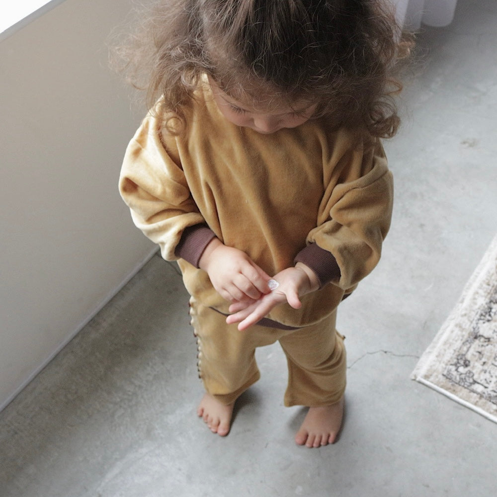 VELOUR LONG SLEEVE TOPS