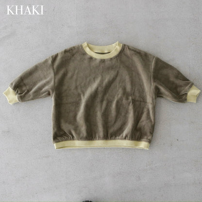 VELOUR LONG SLEEVE TOPS