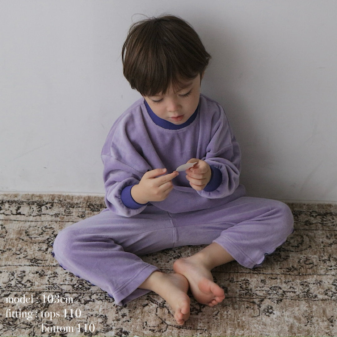 Velour Long Sleeve Tops