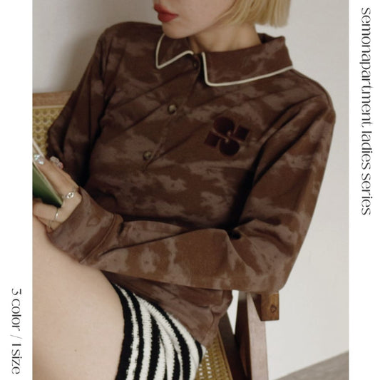 【 ladies series 】TIEDYE POLO TOPS