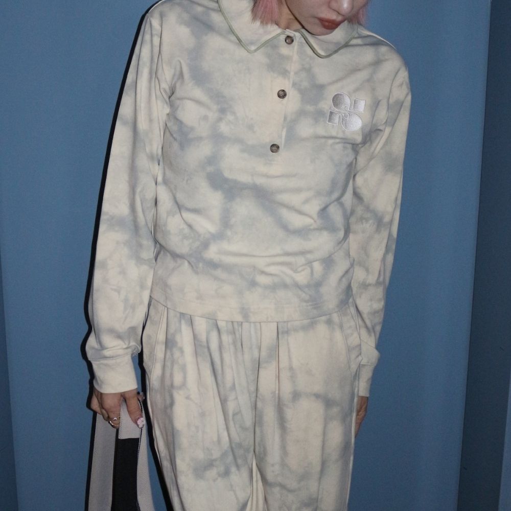 【 ladies series 】TIEDYE POLO TOPS