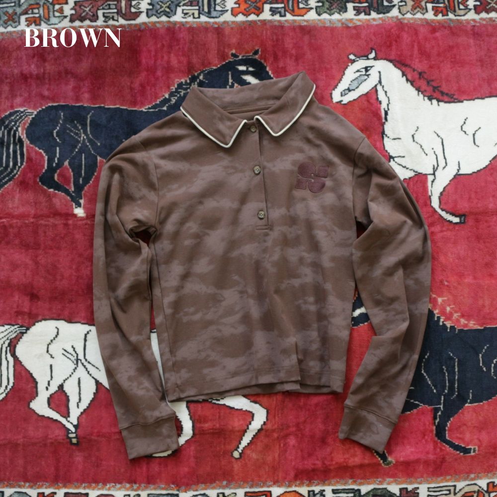 【 ladies series 】TIEDYE POLO TOPS