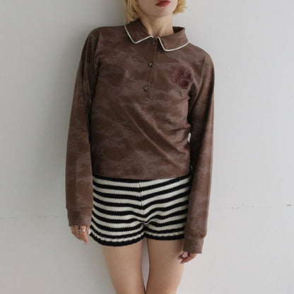 【 ladies series 】TIEDYE POLO TOPS