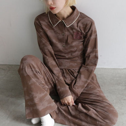 【 ladies series 】TIEDYE POLO TOPS