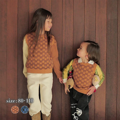 PATTERN KNIT VEST