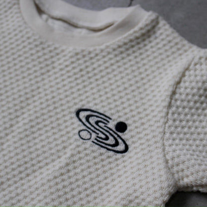 【FAIR対象】 
WAFFLE EMBROIDERED HALF SLEEVE TEE