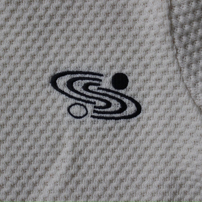 【FAIR対象】 
WAFFLE EMBROIDERED HALF SLEEVE TEE