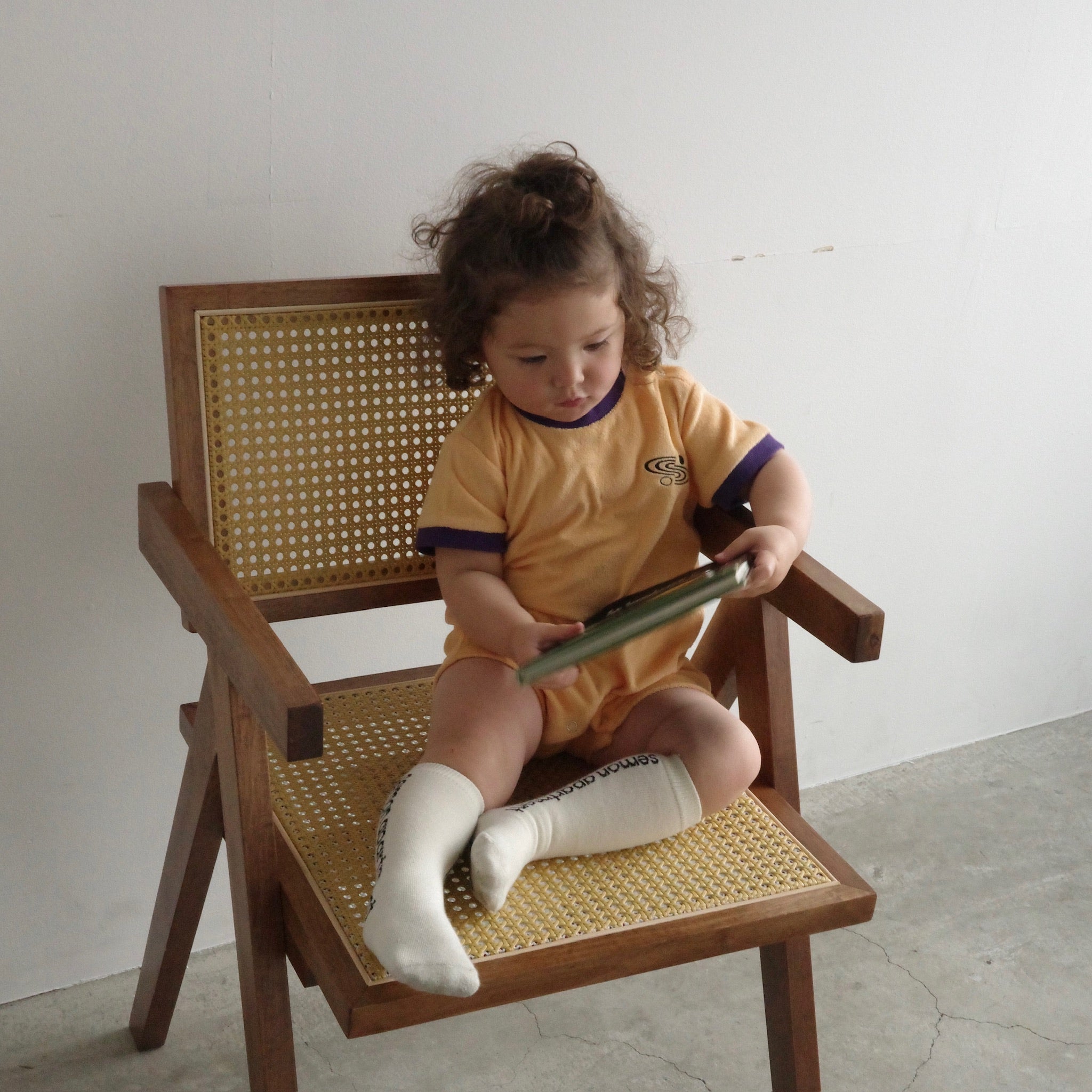 PILE PIPING HALF SLEEVE ROMPERS