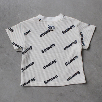 【FAIR対象】 WAFFLE PRINT HALF SLEEVE TEE